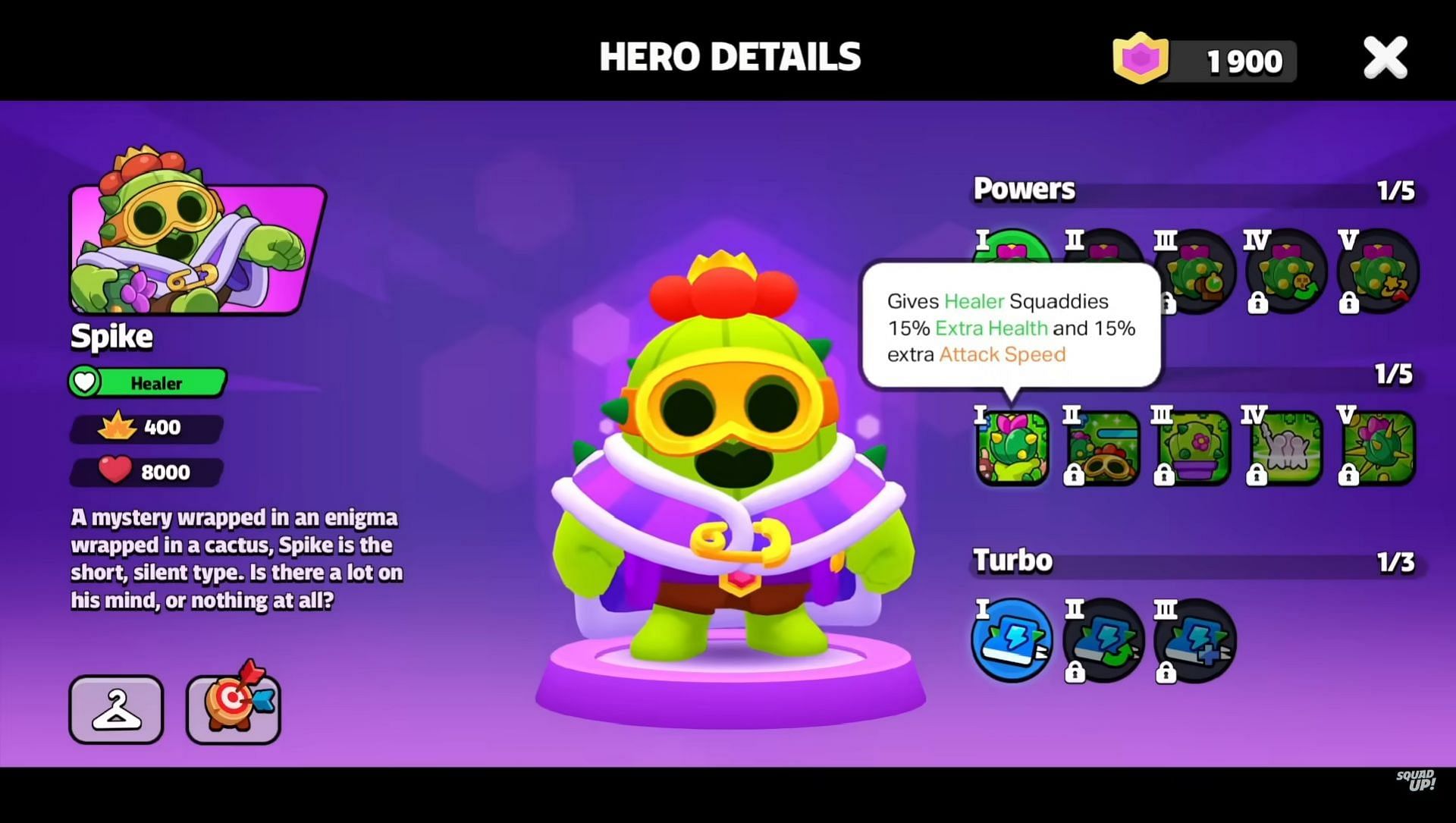 Spike is arriving soon in Squad Busters (Image via Supercell)